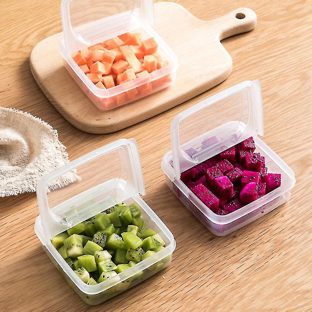 2pcs Butter Cheese Storage Box Portable Refrigerator Fruit Vegetable Fresh-keeping Organizer Box Tra