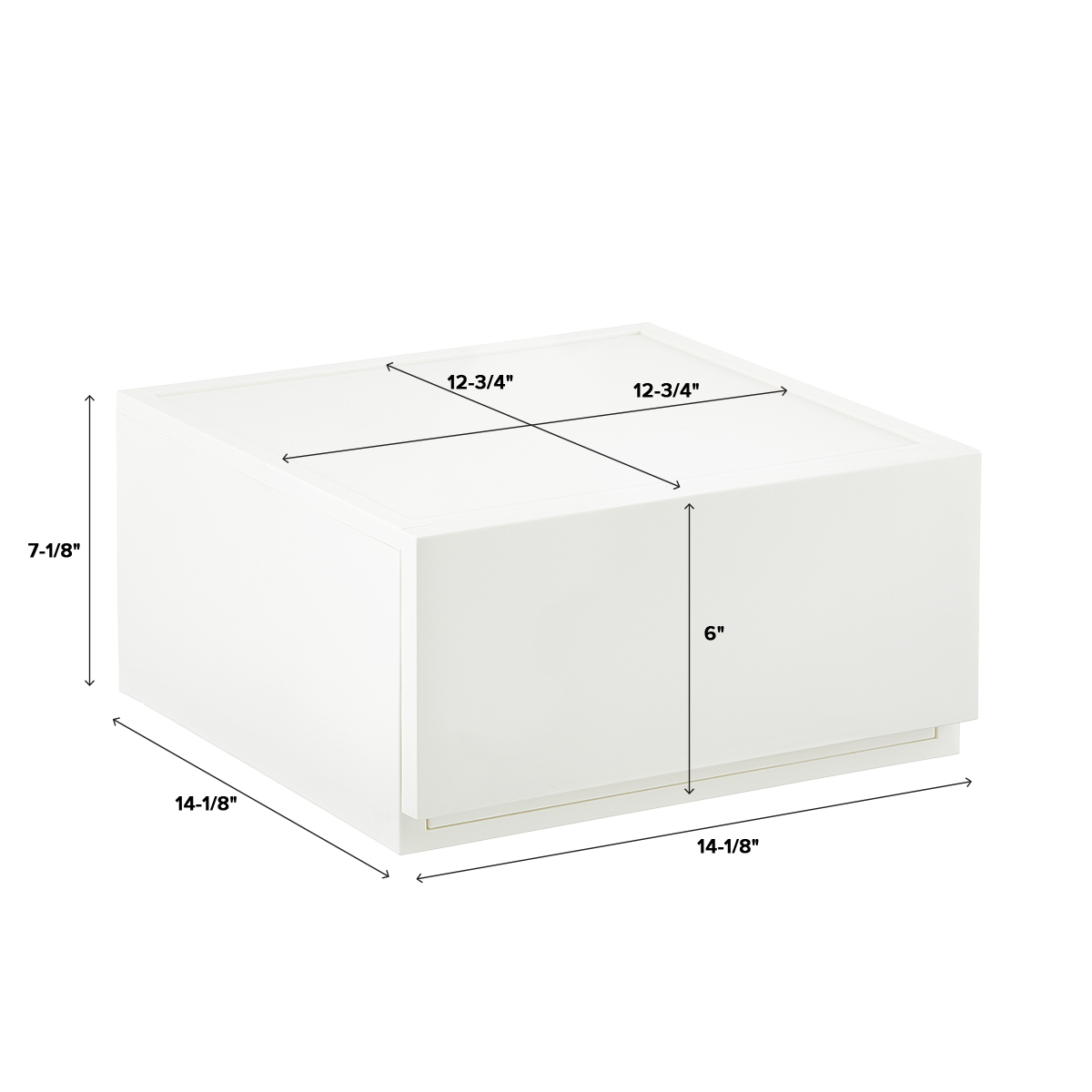 Grey Opaque Modular Stackable Drawers