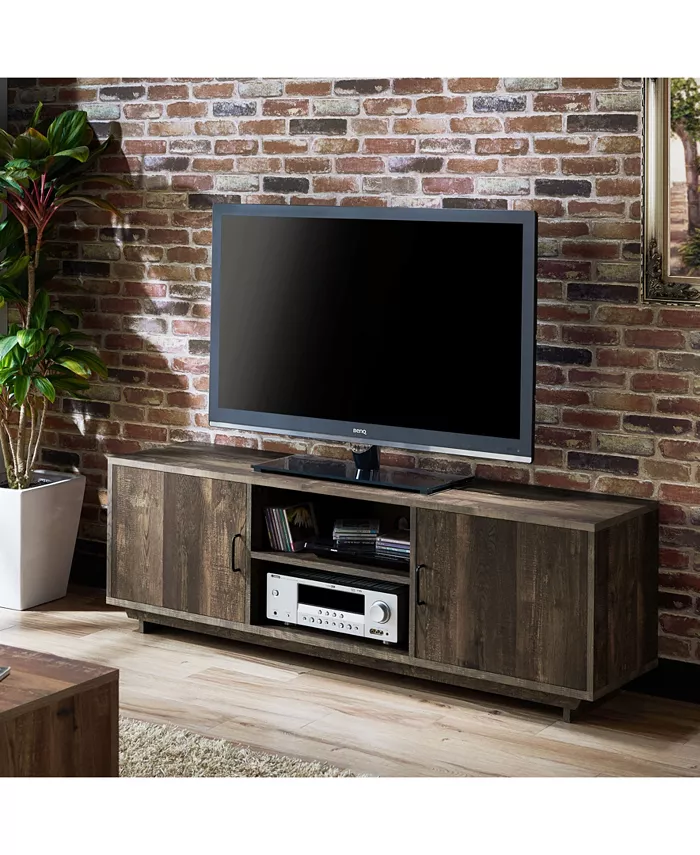 Furniture of America Kenzie Rustic 62 TV Stand