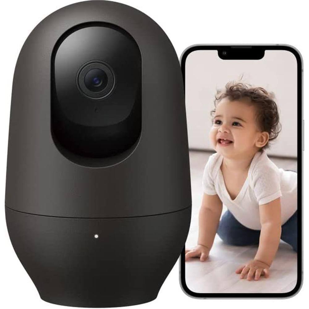 nooie Wireless 1080p Full HD Indoor Black 360 Home Security Camera IPC100C