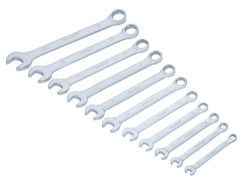 BlueSpot Tools Combination Spanner Set of 11 Metric 6 to 19mm B/S04111