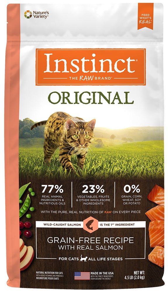 Instinct Original Grain Free Recipe with Real Salmon Natural Dry Cat F