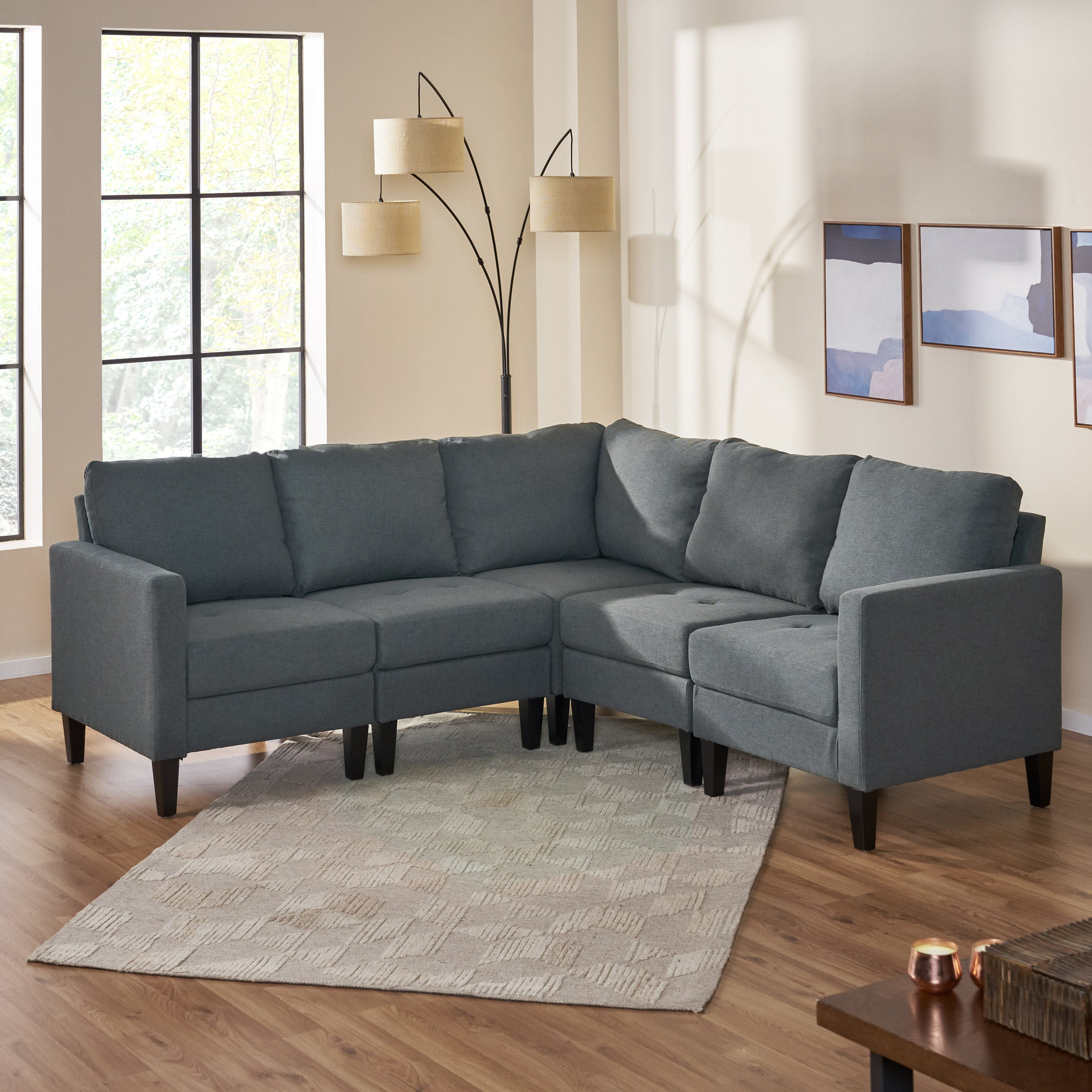 Bridger Fabric Sectional Couch