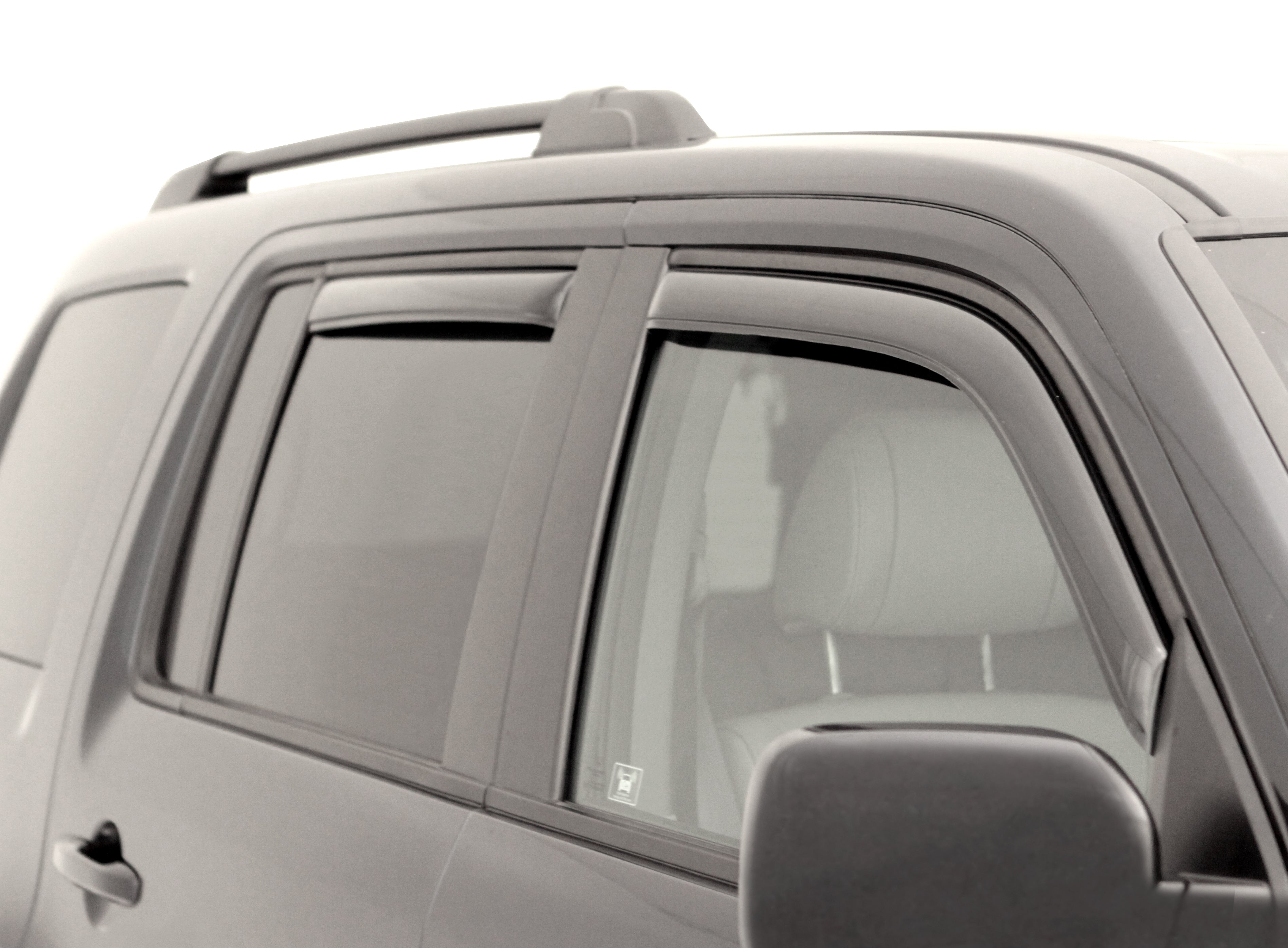 AVS 2009-2015 Honda Pilot Ventvisor In-Channel Front and Rear Window Deflectors 4pc - Smoke