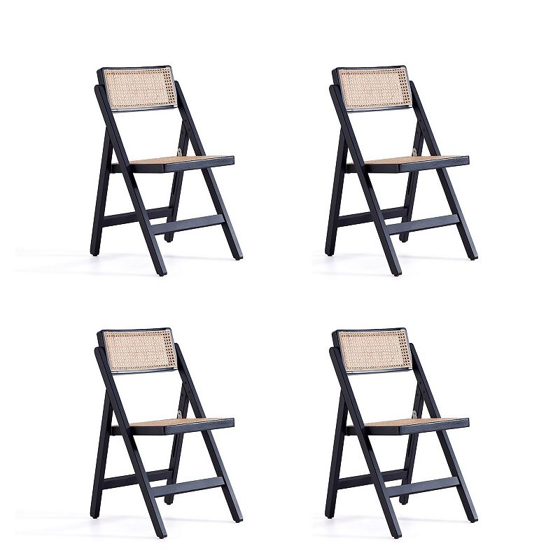 MANHATTAN COMFORT Pullman Folding Dining Chair 4-piece Set