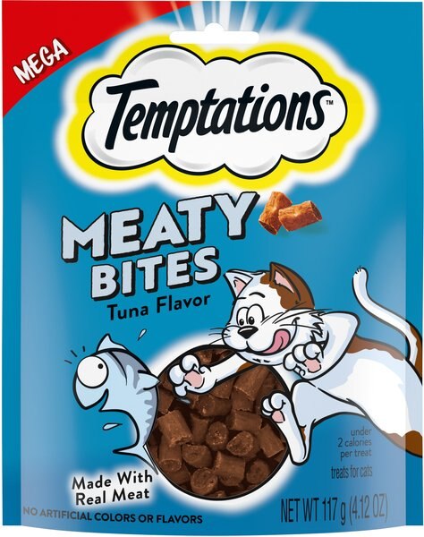 Temptations Meaty Bites Tuna Flavor Soft and Savory Cat Treats