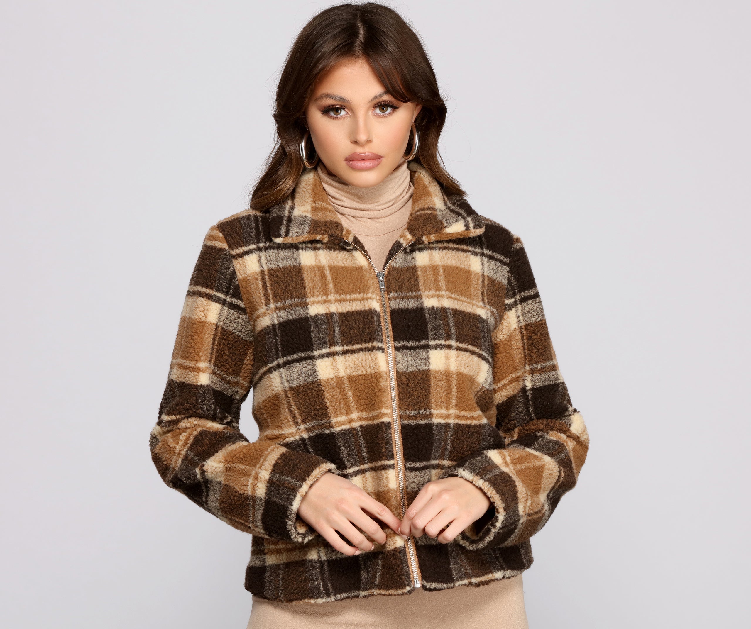 Play On Plaid Wubby Knit Jacket