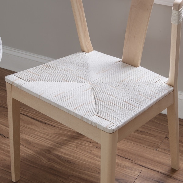 Fishel Solid Natural Wood Dining Chair