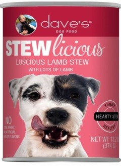 Daves Stewlicious Luscious Lamb Stew Canned Dog Food