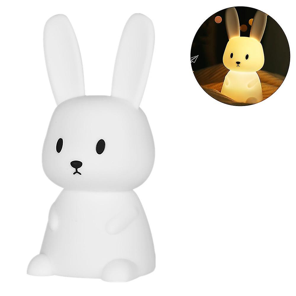 Kids Night Light，cute Bunny Night Light Gifts For Kids Nursery Baby Bedroom Toddler Teen Girls Kawaii Room Decor，rechargeable Silicone Bunny Cute Lamp