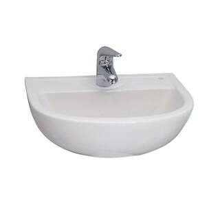 Barclay Products Compact 500 Wall-Hung Bathroom Sink in White 4-621WH