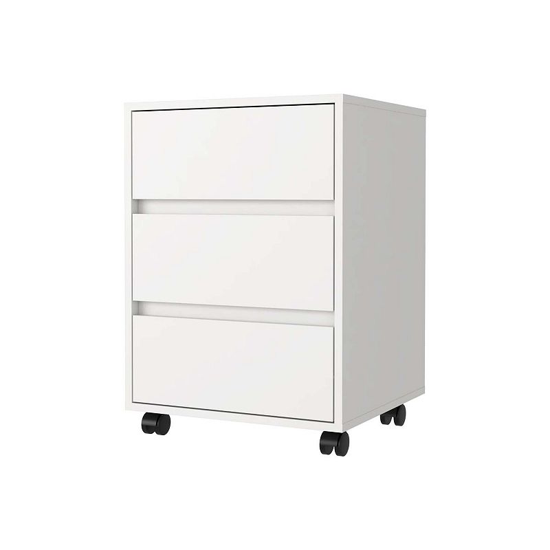 Vienna Three Drawers Filing Cabinet，  Roller Blade Glide