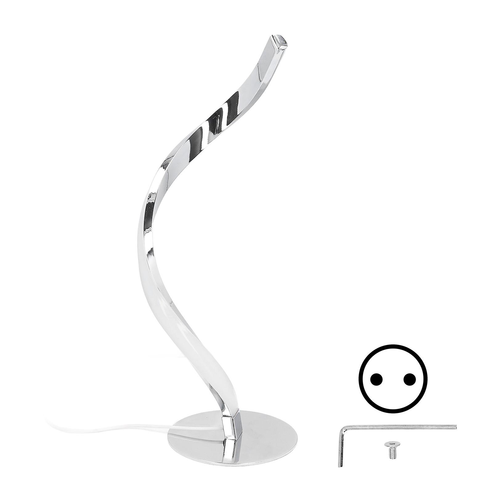 Curved Table Lamp Modern 3000K White Light LED Spiral Desk Light for Living Room Bedroom 100‑240VEU Plug