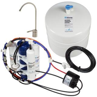 Home Master Artesian Full Contact with Permeate Pump Loaded Under Sink Reverse Osmosis Water Filter System TMAFC-ERP-L