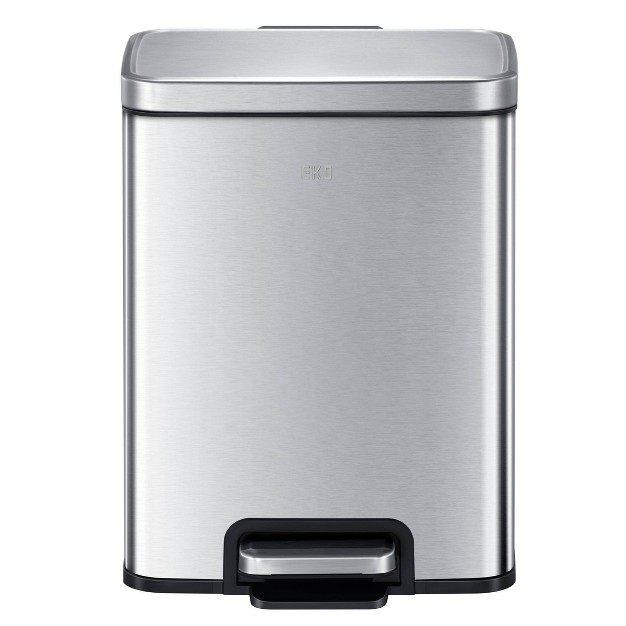 Eko Stainless Steel 6l Madison Step Trash Can Brushed