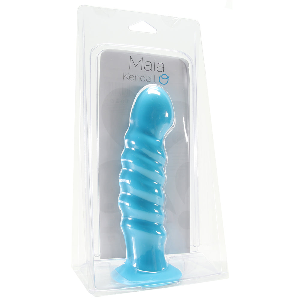 Kendall Silicone Dildo in Neon Blue