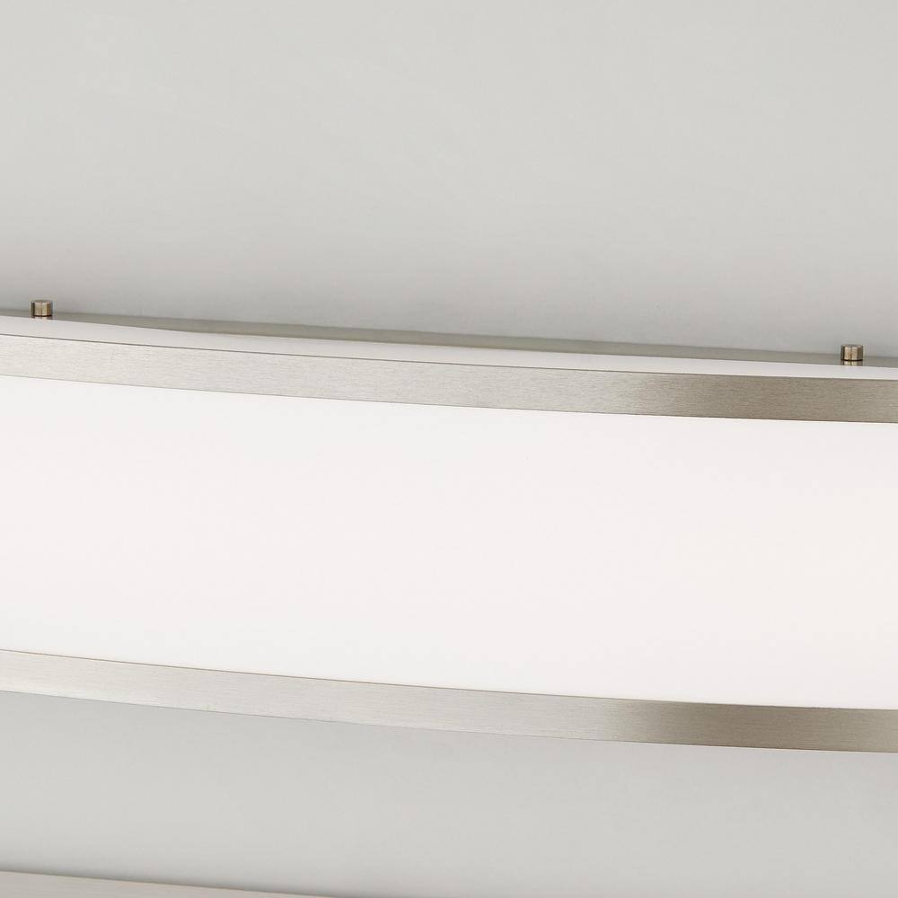 Hampton Bay Woodbury 24.5 in. Brushed Nickel Linear LED Vanity Light Bar IQP1381L-4