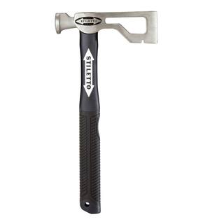 MW Drywall Axe Fiberglass Hammer with 13 in. Handle with 12 in. Titanium Clawbar Nail Puller with Dimpler DRYAXE9-F-TICLW12