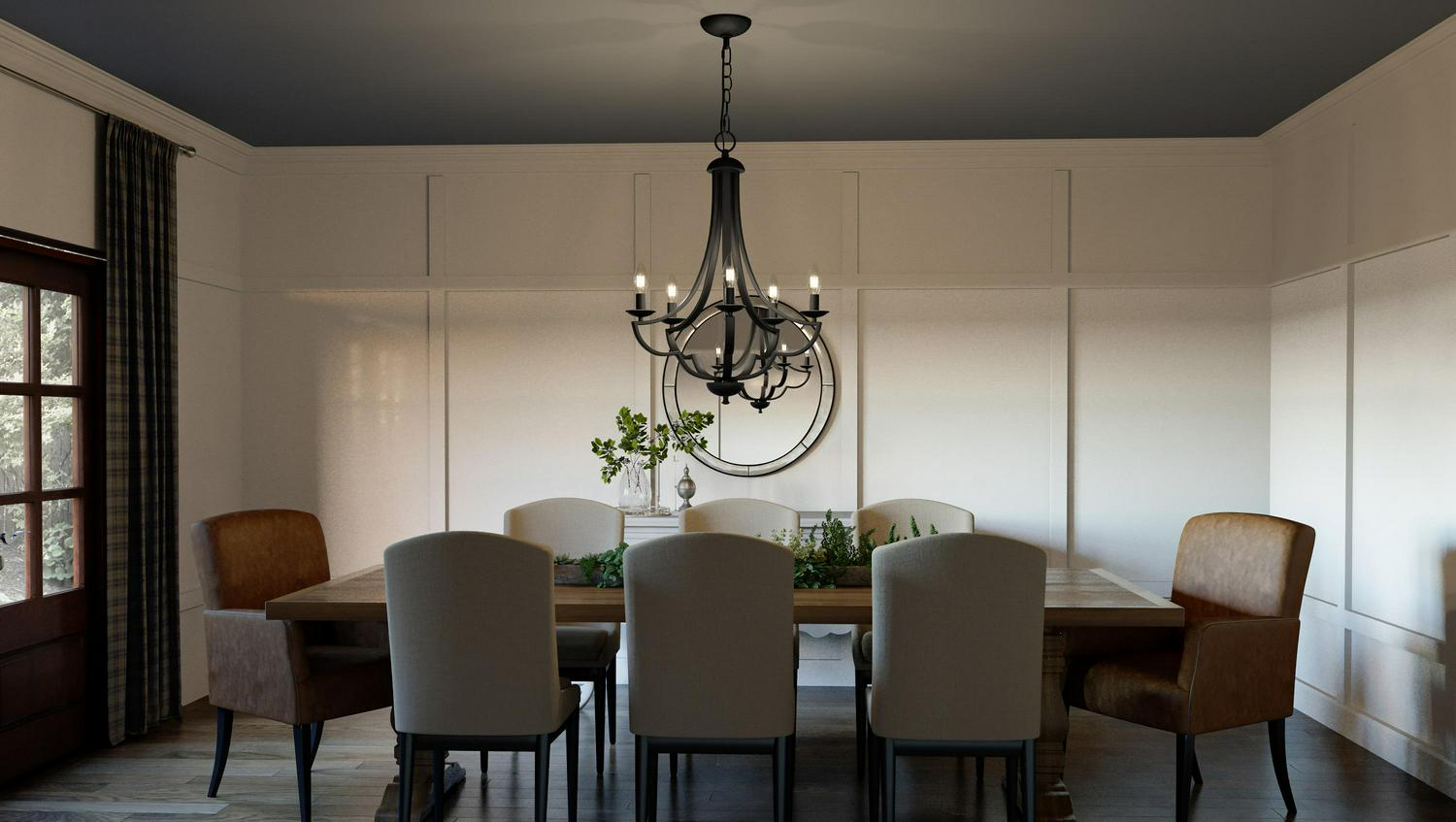 Ashley Harbour Northridge 5-Light Matte Black Chandelier