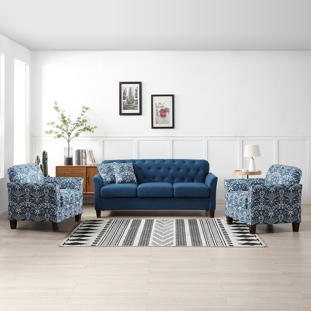 Julia Transitional Living Room Set with Removable Cushions by HULALA HOME