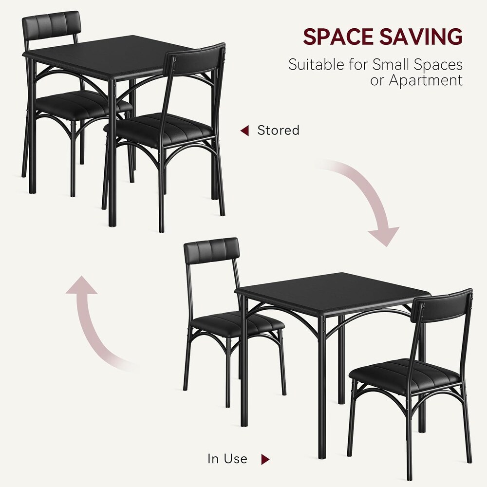 3 Piece Dining Table Set for 2