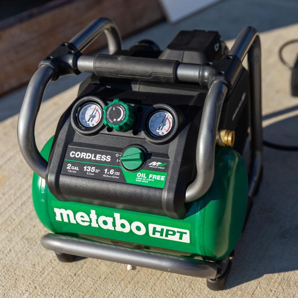 Metabo HPT 36V MultiVolt 2 Gallon Cordless Compressor EC36DAQ4M from Metabo HPT