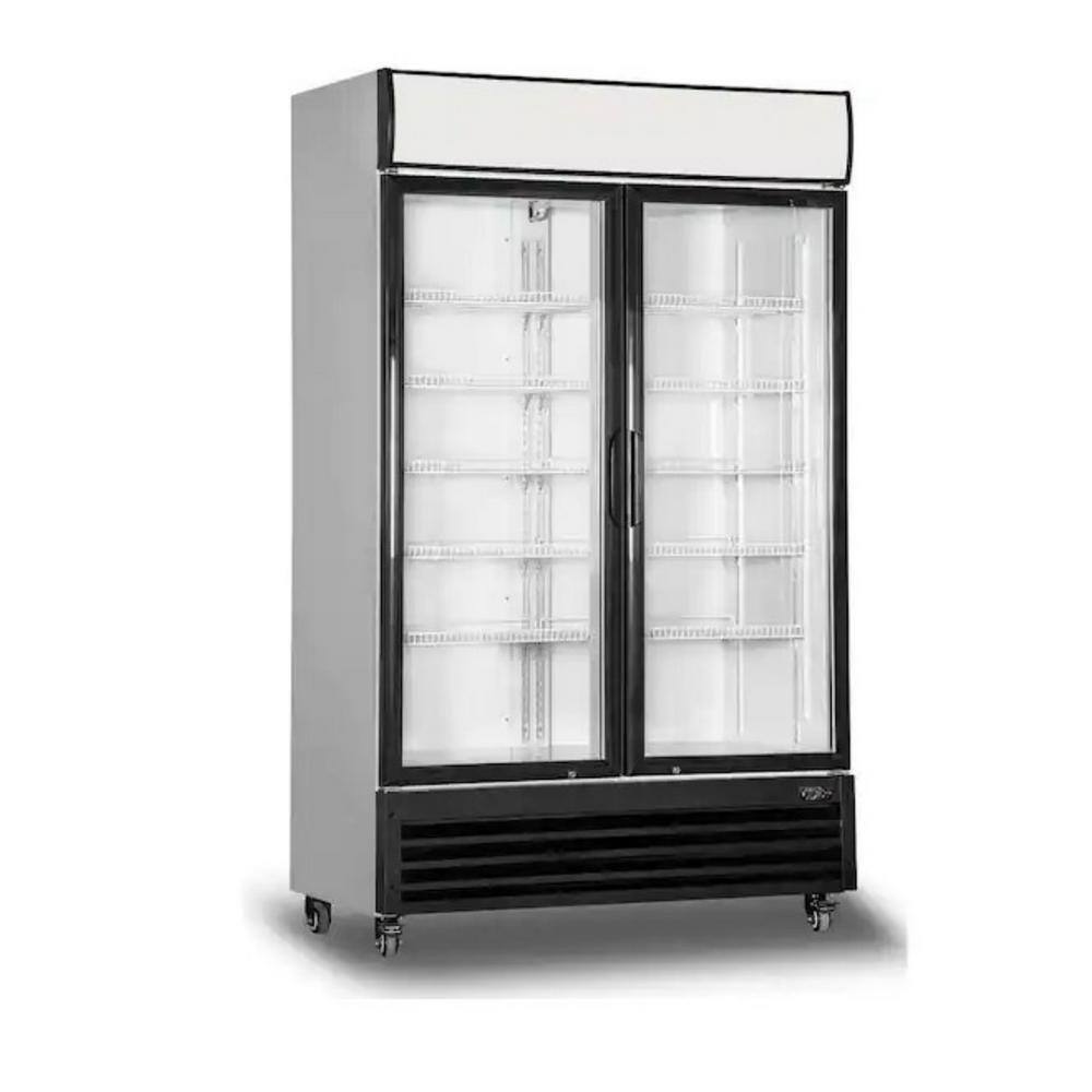 Cooler Depot LG 48 in. W 33.3 cu. ft. Swing Glass Door Reach-In Merchandiser in White cd-33r