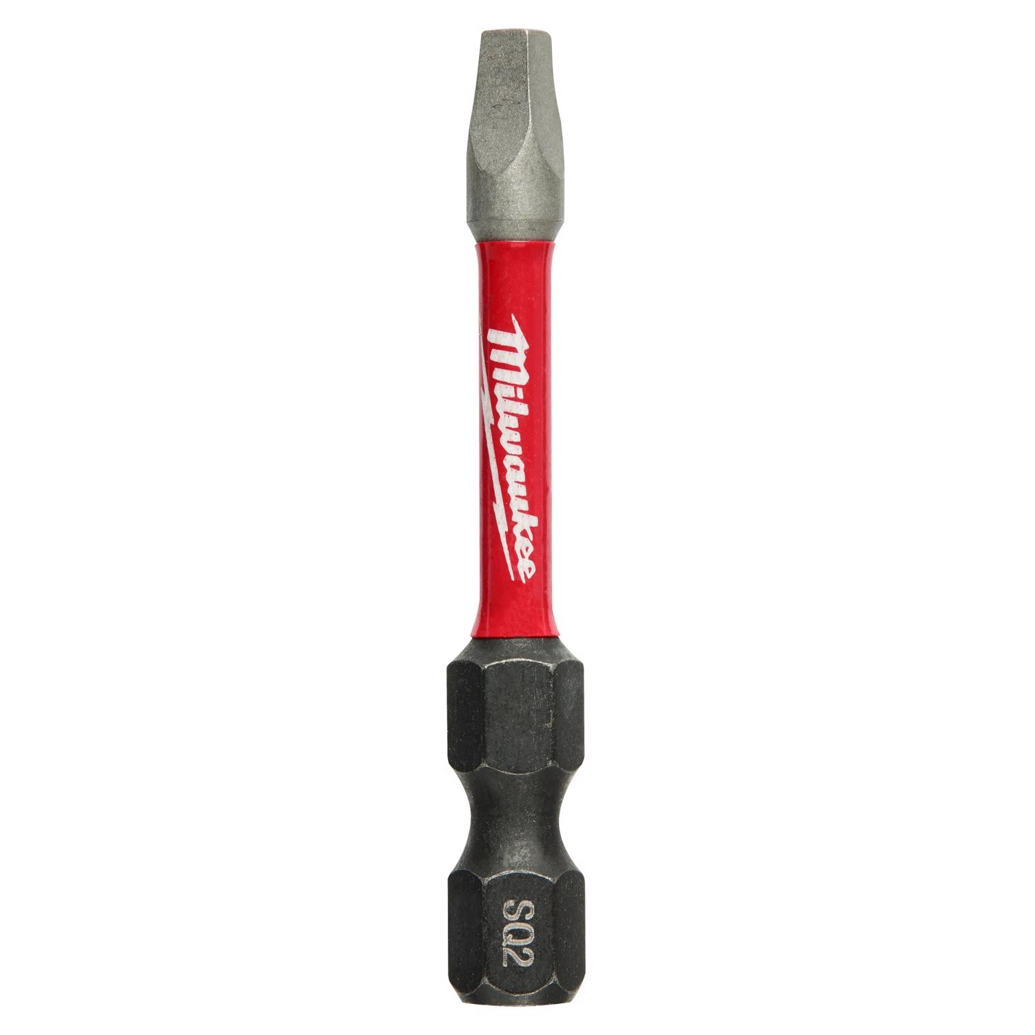 MW Shockwave Square #2 X 2 in. L Screwdriver Bit Steel 5 pk