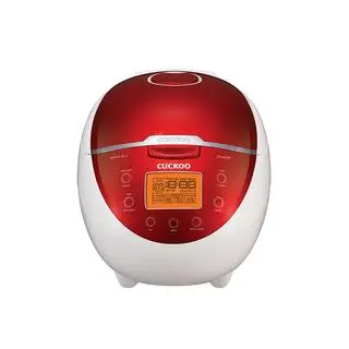 Cuckoo 6-Cup Red and White Micom Rice Cooker CR-0655F