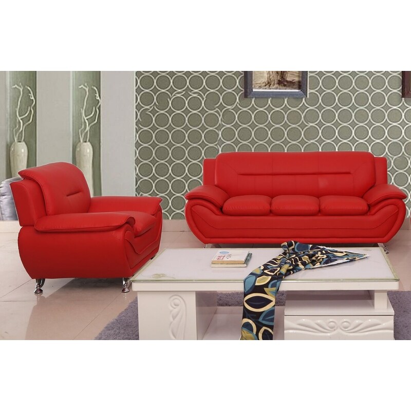 Michael Segura Modern Upholstered Sofa and Chair Living Room Set