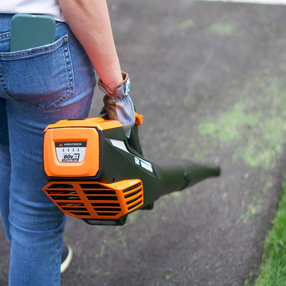 YARD FORCE 60-Volt Cordless Lithium-Ion Mower Blower 4.0 mAh Battery 2.5 mAh Battery and Charger Combo Kit (5-Tool) YF60vRX-MCB11