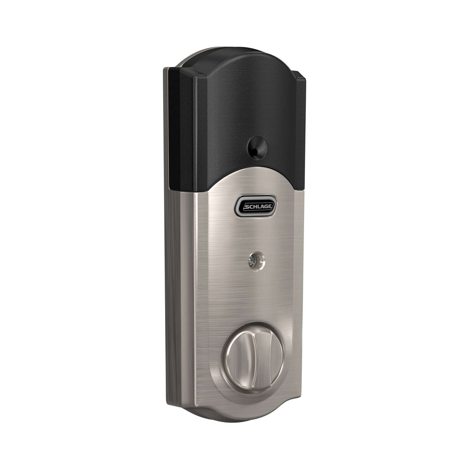 Schlage Satin Nickel Zinc Deadbolt w/Alarm