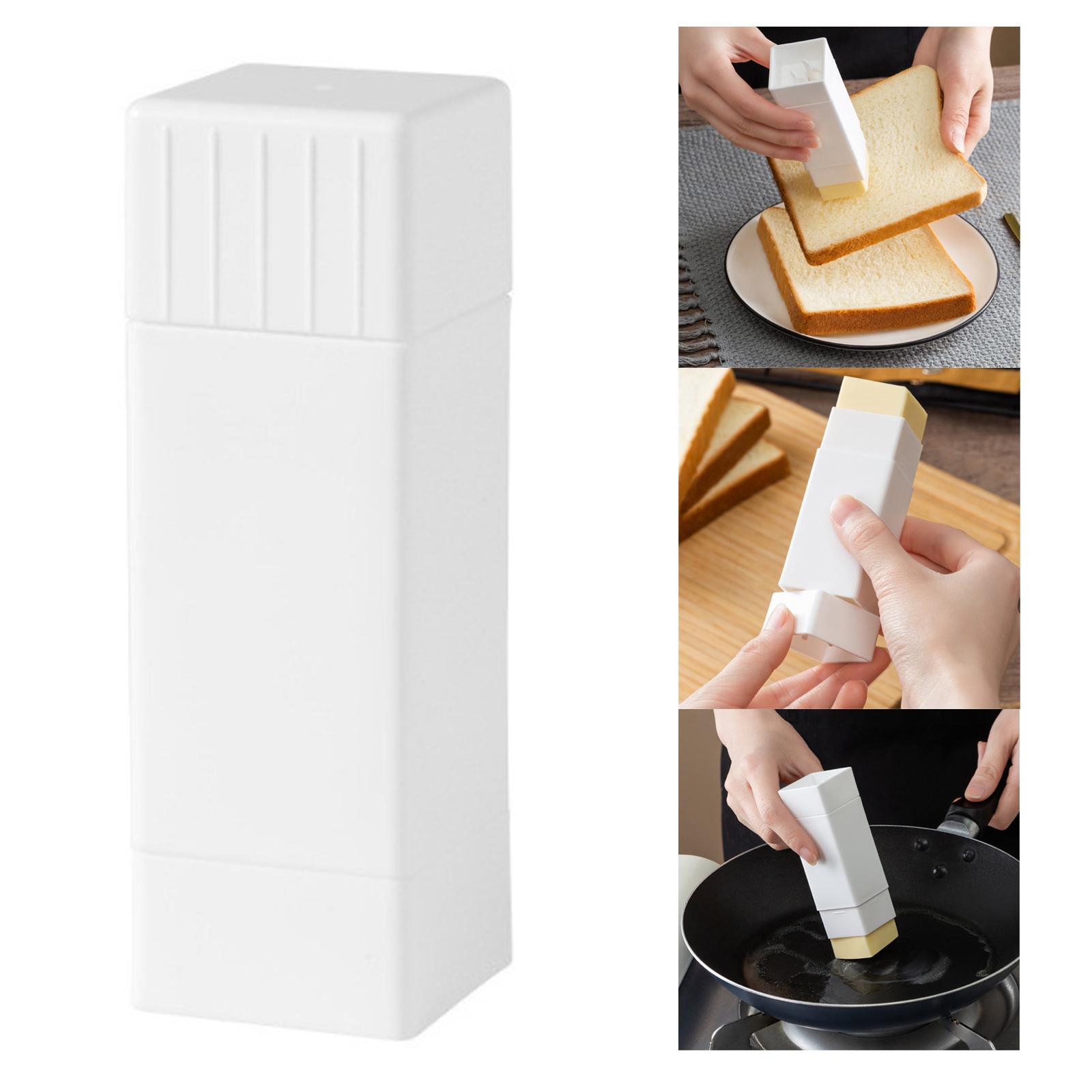 Rotary Butter Spreader Cheese Keeper with Cover Fridge Dustproof Butter Containers Butter Holder， for Pancakes Bread