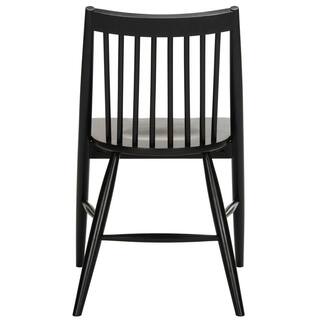 SAFAVIEH Wren Black 19 in. Dining Chair (Set of 2) DCH1000A-SET2