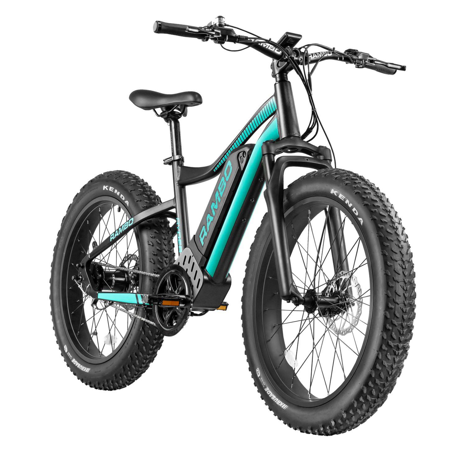 Rambo Ryder 750Watt Bafang Mid Drive Motor 24 Inch Wheels Fat Tire Electric Bike