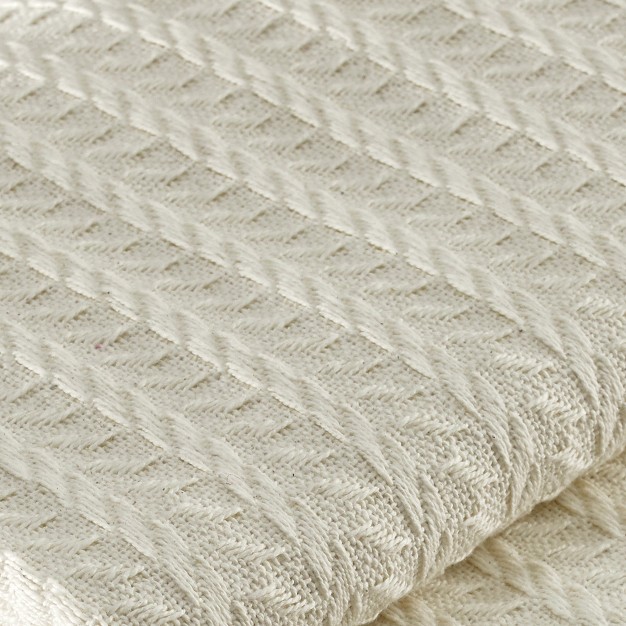 Park Designs Cable Throw Cream