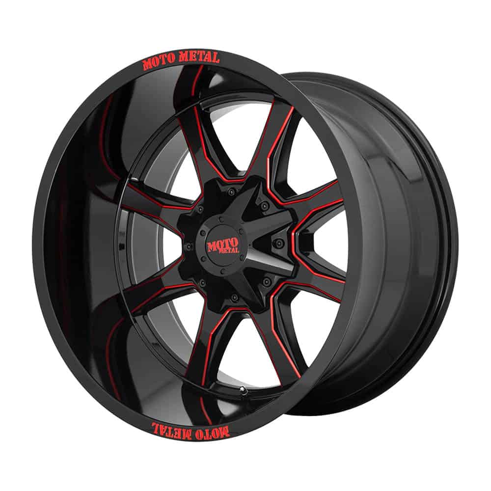 Moto Metal MO970 MO970 20X10 8X170 G-BLK MILL RTCC -18MM