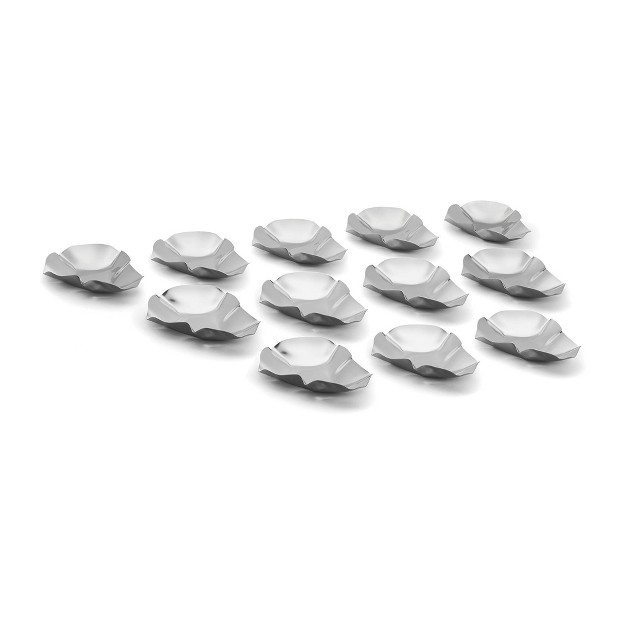 12pk Stainless Steel Oyster Shells Outset