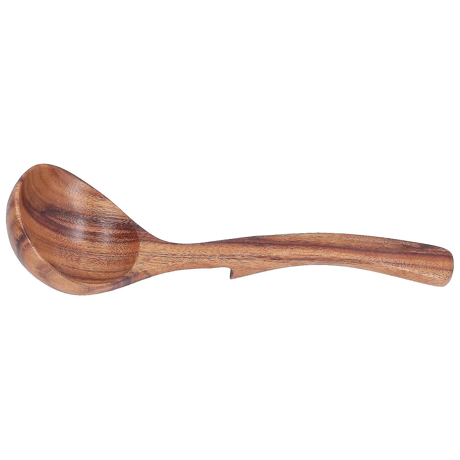 Wooden Ladle Acacia Wood Porridge Spoon Tableware Catering Kitchen Tool for Home KidsS