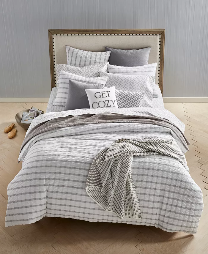 Charter Club Seersucker 2-Pc. Duvet Cover Set， Twin，