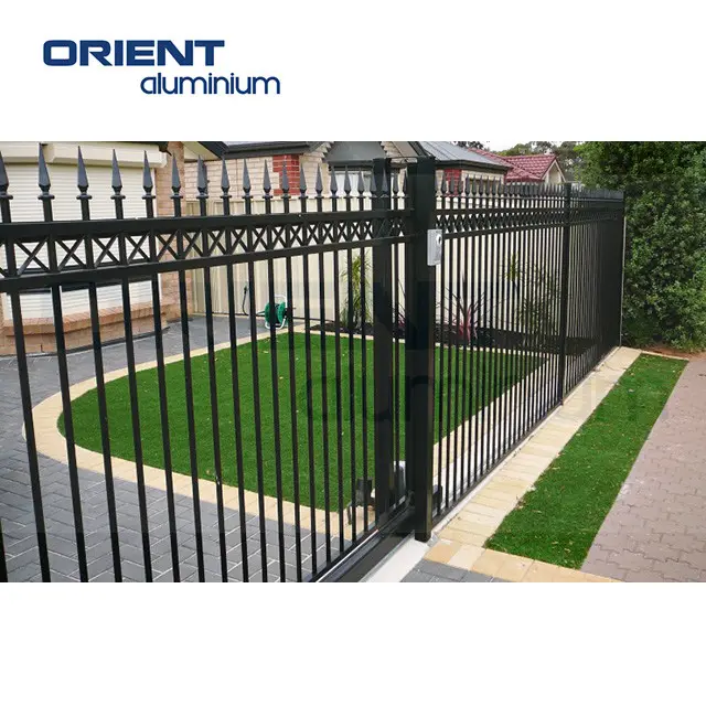 factory direct cheapest Heavy duty aluminum horizontal fencing screen High Quality metal garden fence panel