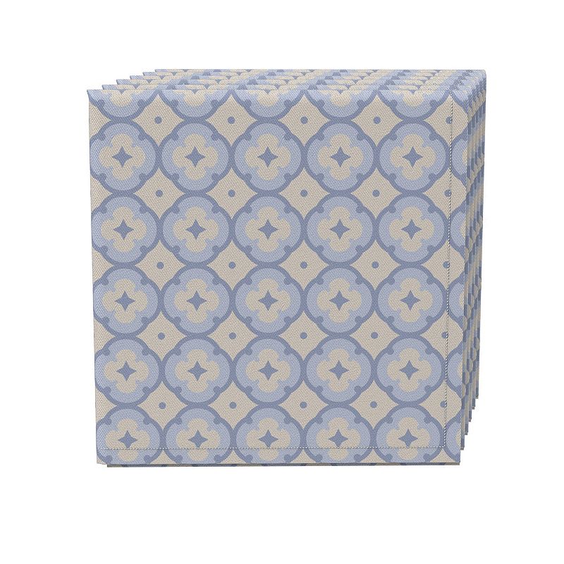 Napkin Set of 4， 100% Cotton， 20x20， Geometric Décor