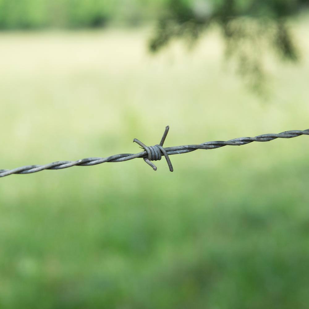 FARMGARD 1320 ft. 12-12-Gauge 4-Point Class I High-Tensile Galvanized Steel Barbed Wire 317831A