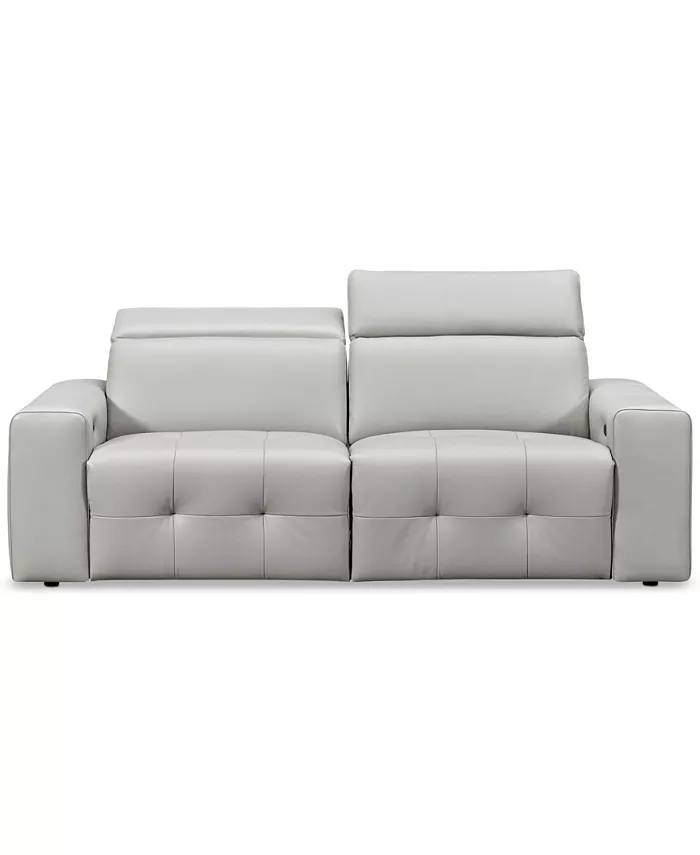 Furniture CLOSEOUT! Haigan 2-Pc. Leather Sectional Sofa with 2 Power Recliners