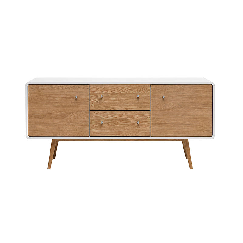 KAISU Sideboard Buffet 150cm -  Natural & White