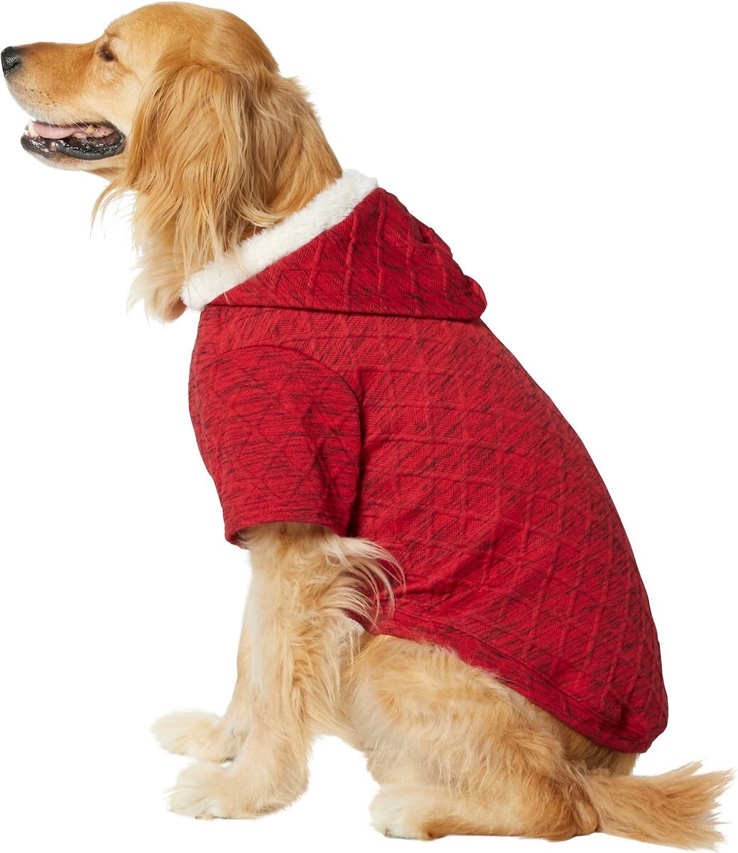 Frisco Textured Knit Dog and Cat Hoodie