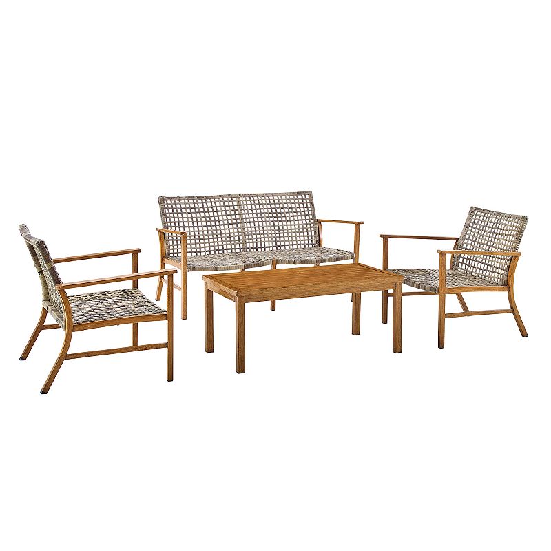 Crosley Ridley Patio Conversation 4-piece Set