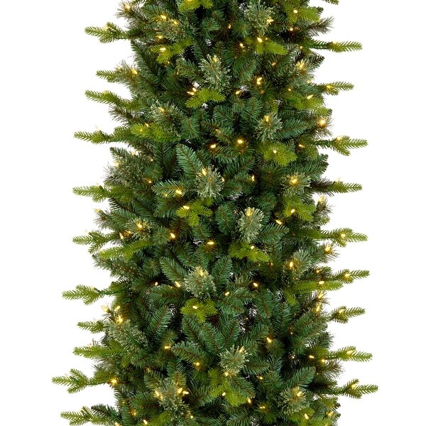 National Tree Company7.5 ft. PreLit Feel Real Prancer Pencil Fir Artificial Christmas Tree with 400 Clear Lights