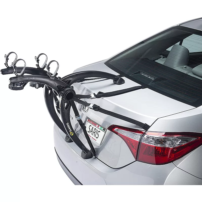 Saris Bones Trunk Bike Rack， Bike Rack for Car and SUV， 2-Bikes - 2 Bikes