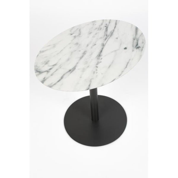 Zuiver Snow Oval White Marble End Table